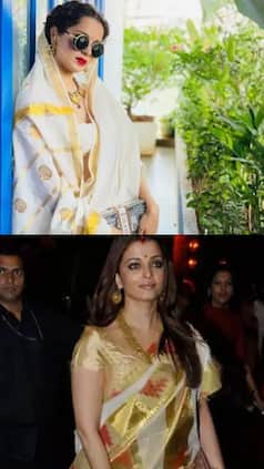 celeb-inspired Kerala kasavu sarees to shine this Onam 2024