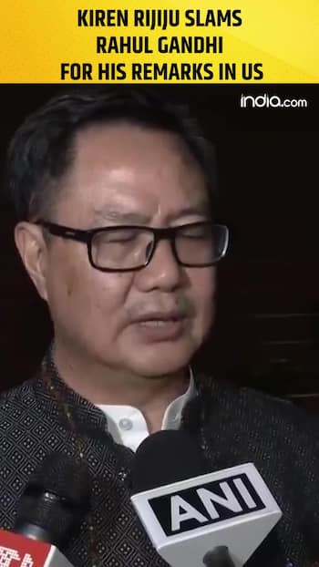 Kiren Rijiju Slams Rahul Gandhi's Remarks in US: 
