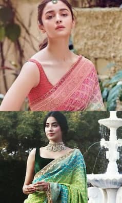 Alia Bhatt to Janhvi Kapoor: Celeb-Inspired Bandhani Sarees For Festive Wear