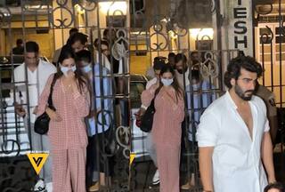 Video: Malaika Arora leaves mom's house, gets accompanied by concerned Arjun Kapoor, watch
