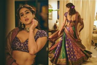 Sara Ali Khan's Multiciolured Lehenga Made From 60-Year-Old Brocade Sarees is a Reminder to Revive Your Dadi or Nani's Old Drapes- Pics