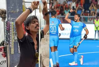Fans at airport flock THIS social media influencer over Olympic bronze medallists Indian hockey team - WATCH