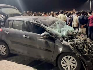 Gujarat road tragedy: 4 children among 7 dead, 14 injured as bus jumps divider, crashes into minivan, bike in Dwarka