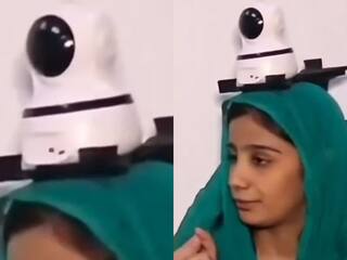 पाकिस्तान में अजीब हरकत! बाप ने बेटी के सिर पर ही लगा डाला CCTV, वायरल हो रहा वीडियो