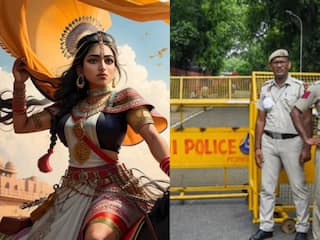 दिल्ली: ईदगाह पार्क में लक्ष्मीबाई की मूर्ति का काम शुरू, जुमे की नमाज के लिए पुलिस और अर्धसैनिक बल तैनात