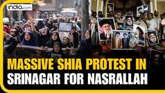 J&K: Shia Muslims Protest in Srinagar Over Killing of Hezbollah Leader Sayyed Hassan Nasrallah