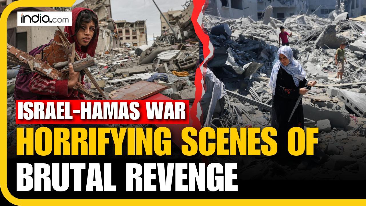 Israel-Hamas War anniversary: Heart-Wrenching Scenes of Despair and Debris Unfold in Gaza