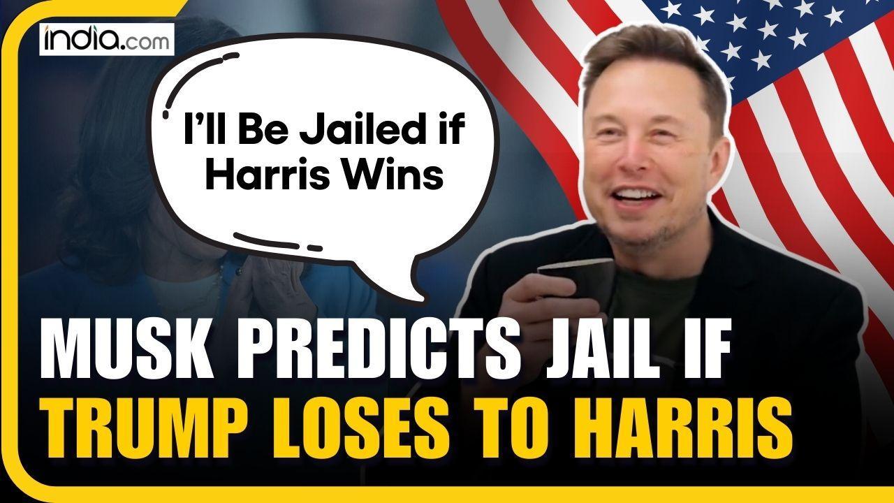 'If he loses, I'm f***ed': Elon Musk predicts he'll be jailed if Kamala Harris wins