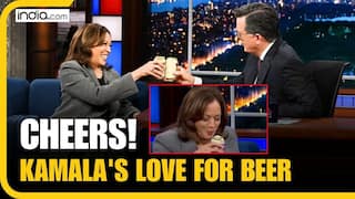 'Cheers': Kamala Harris Surprises Everyone by Drinking Beer During a Live TV Interview