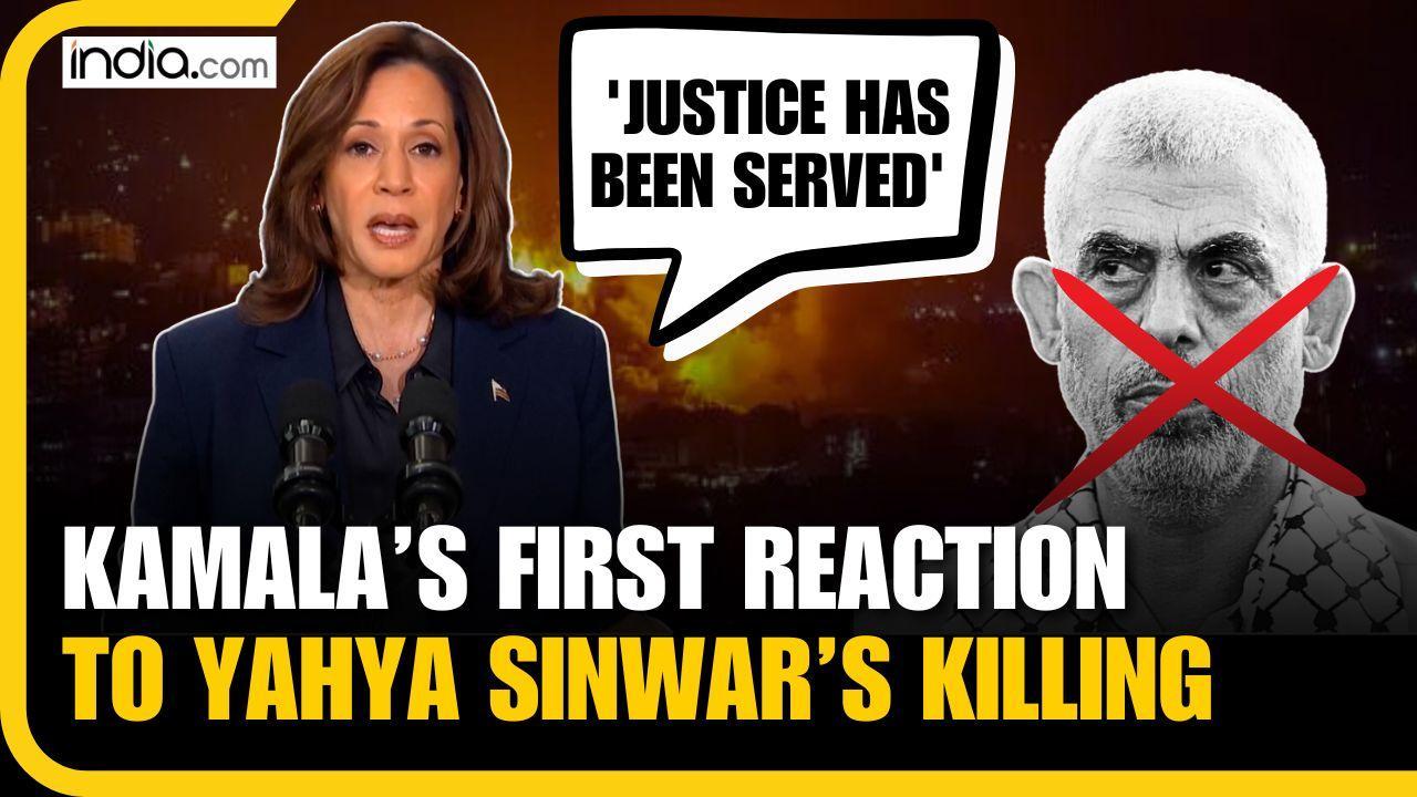 Justice has been served   , Kamala Harris' first reaction after killing of Hamas leader Yahya Sinwar