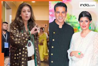 'I don't   ', Dimple Kapadia declined to click pics with daughter Twinkle Khanna, son-in-law Akshay Kumar, video goes viral