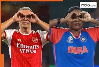 ICC Women's T20 World Cup 2024: Asha Sobhana replicates Leandro Trossard's 'Goggles' celebration, unique 'Arsenal' connection behind THIS | WATCH