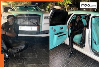 'The Universe Boss': Chris Gayle takes a spin in Rolls Royce whose number plate is costlier than car