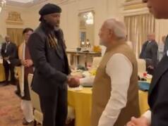 पीएम मोदी को देखते ही खुश हुए दिग्गज बल्लेबाज क्रिस गेल, कुछ इस अंदाज में की उनसे मुलाकात