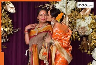 Video: Rekha didn't shy away from kissing Shabana at Manish Malhotra   s Diwali party, watch viral clip here