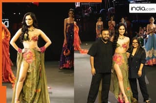 Beauty queen Manushi Chhillar steals the show at Lakme Fashion Week, turns muse for designers Rishi and Vibhuti
