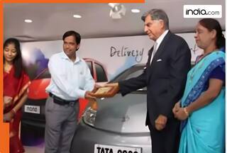 Rare video of Ratan Tata delivering first 3 Nanos in India and launch of car went viral, Watch