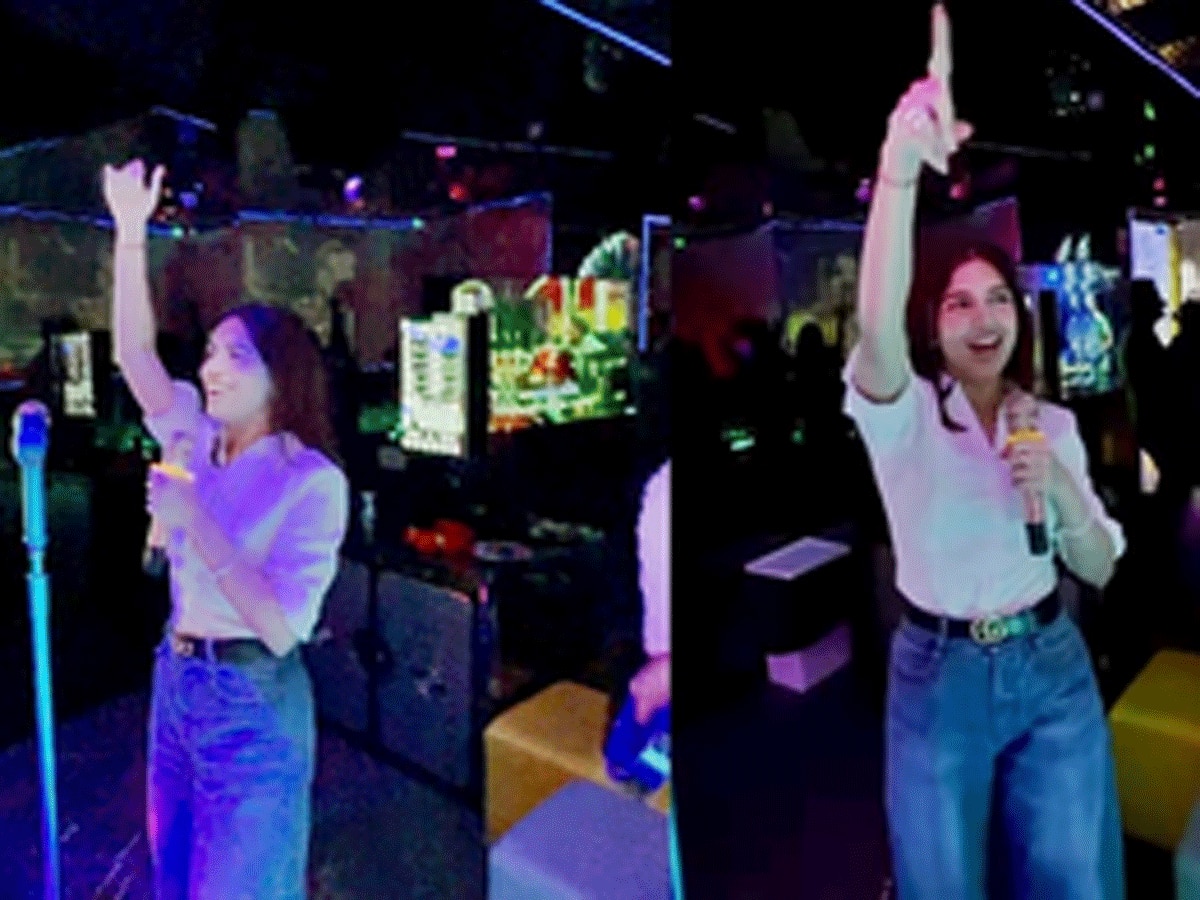 भूमि पेडनेकर का सिंगापुर के क्लब में दिखा अलग अंदाज, झूम के गाया 'कभी खुशी कभी गम' का गाना