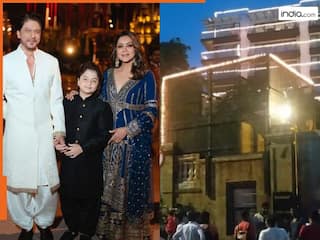 दिवाली पर जगमगाया शाहरुख खान का घर, दीवारों से गेट तक सजी 'मन्नत' देख बोले लोग- वाह! क्या बात है?