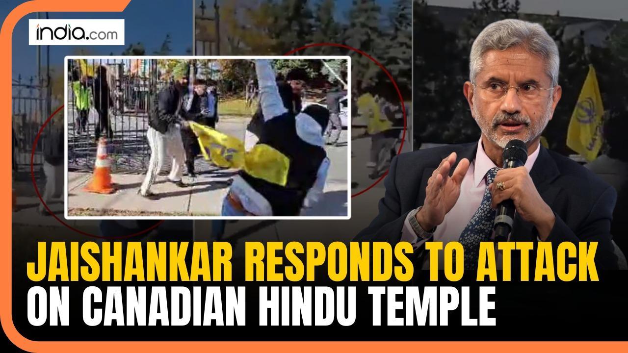 Deeply concerning, unacceptable       EAM Jaishankar condemns hateful attack on Hindu Temple in Canada