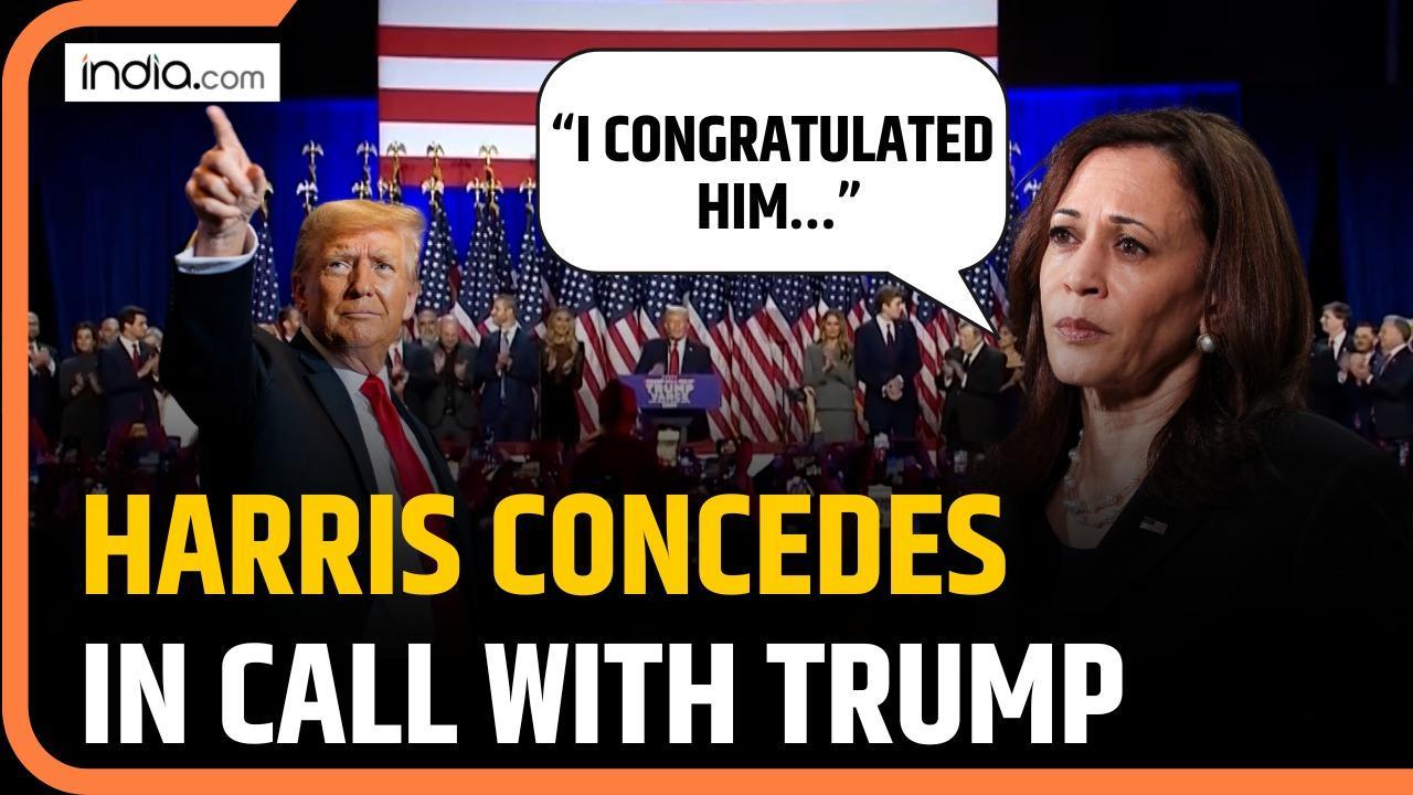 I Congratulated Him       Kamala Harris Concedes In Phone Call With Trump | US Election Results