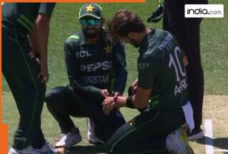 Watch: Babar Azam's doctor act leaves everyone stunned as Shaheen Afridi cries in pain after thumb injury at Perth ODI vs Australia