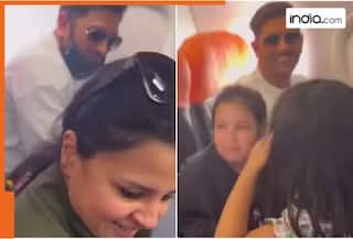 Fan gets emotional after meeting MS Dhoni, Sakshi and Ziva, video goes viral | WATCH