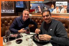 Ravi Shastri spotted having dinner with Michael Vaughan, fans ask    is he having BEEF   , check PIC