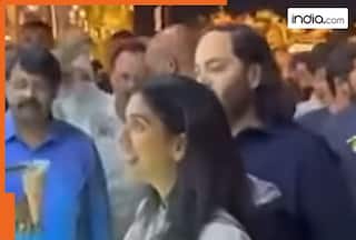 Mukesh Ambani, Nita Ambani's bahu Radhika Merchant tricked by..., Anant Ambani keeps standing,  watch viral video