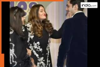 Amid divorce rumors with Abhishek Bachchan, Aishwarya Rai’s video pulling Agastya Nanda’s cheeks goes viral; netizens react - WATCH