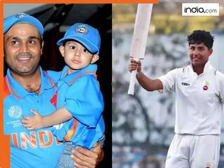 बेटे आर्यवीर की पारी पर वीरेंद्र सहवाग ने दिया रिएक्शन, कहा 23 रन से फेरारी चूक गए