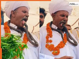 Sanp Ka Video: सांप के साथ खिलवाड़ करके फंस गया शख्स, स्टेज पर ही पड़ गए लेने के देने | देखें वीडियो