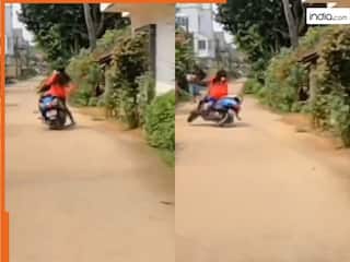 Scooty Girl Ka Video: अब ये क्या कर बैठी स्कूटी गर्ल, देख लिया तो माथा पीटने  लगोगे | देखें वीडियो