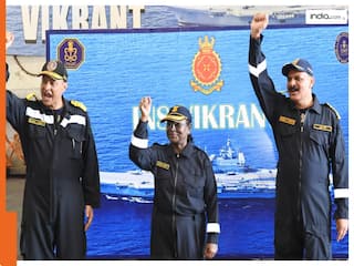 राष्ट्रपति ने INS विक्रांत पर सवार होकर देखा समुद्री अभियान, नौसैनिक संचालन की बनीं साक्षी