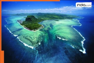 World's highest and deepest waterfall is actually under the water, its depth is..., it is located in...