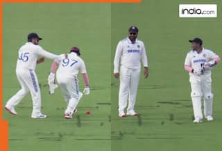 IND vs PM XI: Rohit Sharma hits a 'punch' when Sarfaraz Khan misses the ball, WATCH