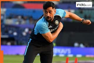 Watch: Once MS Dhoni bowled with the pink ball  in...