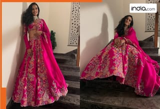 Badminton champion PV Sindhu's hand-embroidered lehenga set required 2,350...
