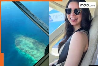 Sara Tendulkar becomes a pilot! Takes off in the plane as she enjoys over the blue ocean in Australia