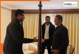 WATCH: Pakistan's Olympic gold medalist Arshad Nadeem meets this legendary cricketer in Lahore