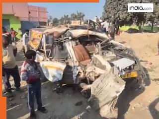 Hathras Accident: यूपी के हाथरस में भीषण सड़क हादसा, ट्रक की वैन से हुई टक्कर; 3 महिलाओं समेत 7 की मौत