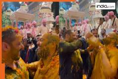 Video of Salman Khan showering Anant Ambani with haldi during wedding festivities with Radhika Merchant goes viral