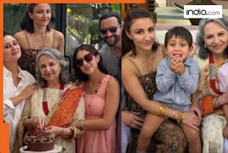 Inside photos of Sharmila Tagore   s 80th birthday bash with Saif Ali Khan, Kareena Kapoor and kids; Jeh's style...