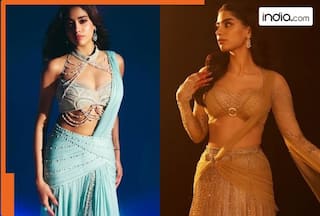 Janhvi Kapoor vs Khushi Kapoor: Who aced the concept saree trend better?