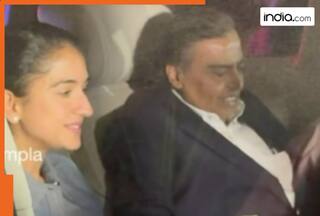 Anant Ambani's wife Radhika Merchant shares car ride with Mukesh Ambani after..., watch viral video