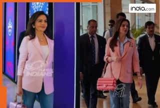 Nita Ambani recreates her own look from last year's WPL auction, but her stylish pink bag's cost will surprise you!