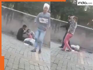 लड़की चीखती रही...दो गुंडे करते रहे सड़क पर पिटाई, वायरल हो रहा है दरिंदगी का वीडियो