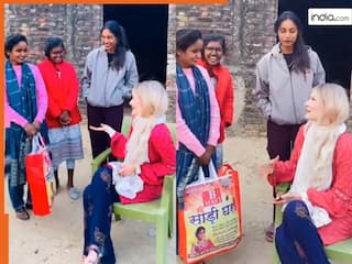 Viral Video Today: अचानक भोजपुरी बोलने लगी विदेशी महिला, सुनते ही चौंक गईं गांव की लड़कियां | देखें वीडियो