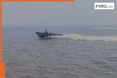 Mumbai boat accident viral video: Moments before navy speedboat collided with ferry off Mumbai coast | Dramatic visuals