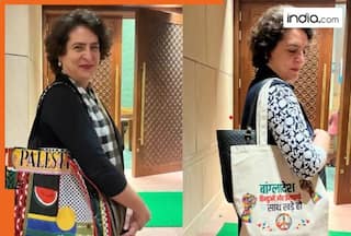 After Palestine bag, Priyanka Gandhi spotted carrying 'stand with Bangladesh' tote bag in Parliament